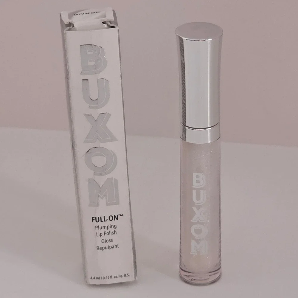 New Buxom Full-On Plumping Lip Polish Gloss Dominique Shimmer 0.15 fl oz NIB